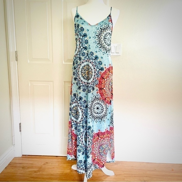 Women’s Summer Maxi Casual Loose Pocket Long Beach Cover Up Dress Sleeveless S - Picture 8 of 16